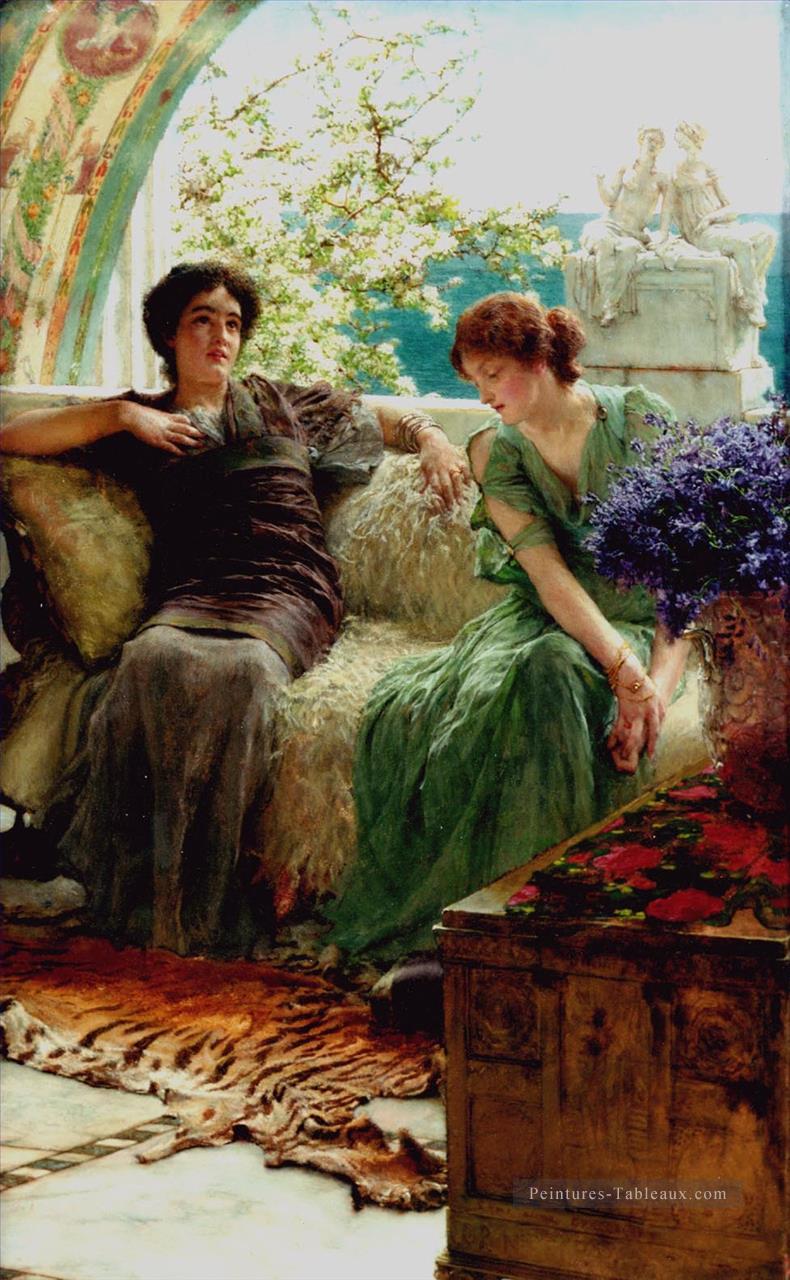 Confidences romantiques Sir Lawrence Alma Tadema Peintures à l'huile